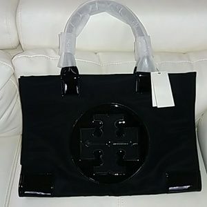 Tory Burch  -  Large  Ella Tote -  Black - New